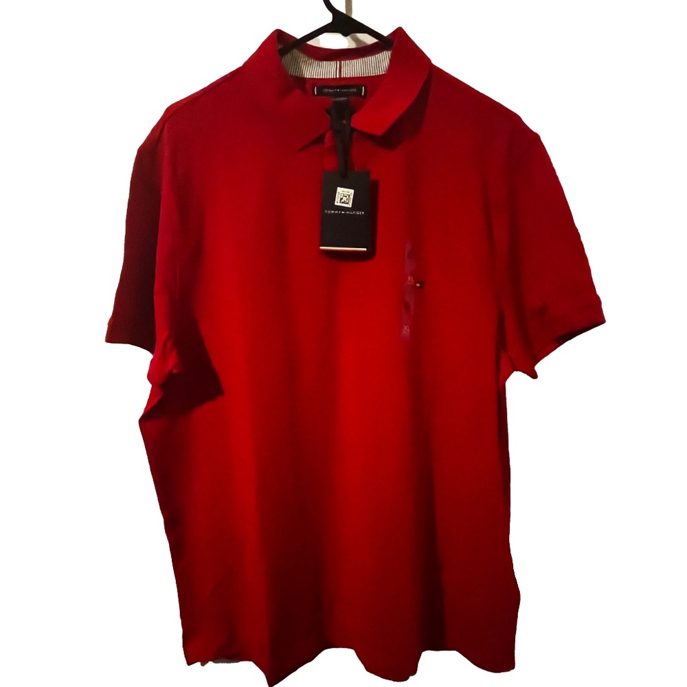 Tommy Hilfiger: Red Short Sleeve Shirt